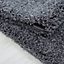 Modern Large Dark Grey Shaggy Area Rugs 50mm/5cm Thick Fluffy Rugs Living Room Decor - 160x230 cm