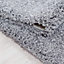 Modern Large Silver Grey Shaggy Area Rugs 50mm/5cm Thick Fluffy Rugs Living Room Decor - 160x230 cm