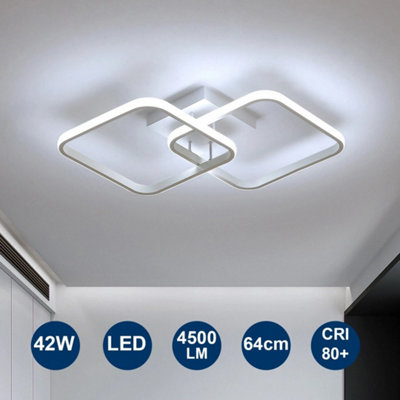 Modern LED Ceiling Light Cold White Light Ceiling Lamp Bedroom Living ...