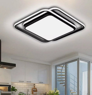 Modern LED Ceiling Lights Chandelier Indoor Lamps Black 50 cm
