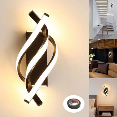 Modern LED Wall Light Creative Indoor WallLamp Bed Room 3 Light color 22W