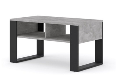 Modern Luca Rectangle Coffee Table in Concrete 900mm