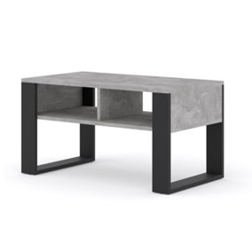 Modern Luca Rectangle Coffee Table in Concrete 900mm