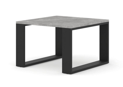 Modern Luca Square Coffee Table in Concrete 600mm