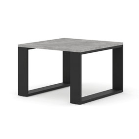 Modern Luca Square Coffee Table in Concrete 600mm