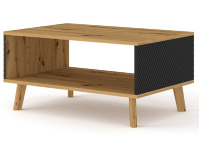 Modern Luxi Coffee Table Oak Artisan W900mm x H450mm x D600mm