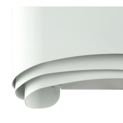 Modern Matt Silver Outdoor IP44 Rated LED Triple Tier Design Wall Light Fitting
