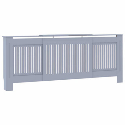 Modern MDF Radiator Cover Grey 205 cm