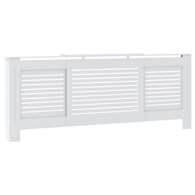 Modern MDF Radiator Cover White 205 cm