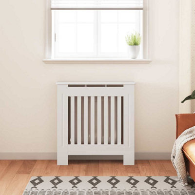 Modern MDF Radiator Cover White 78 cm