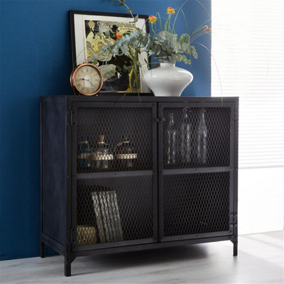 Modern Metal Iron Small Sideboard