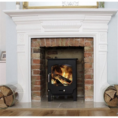 Modern Metallic Black 5kw DEFRA Multifuel Burning Stove