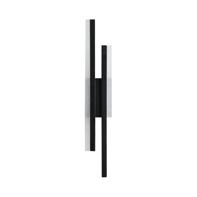 Modern Minimalist Strip Wall Lamp  Black Linear Wall Sconce Indoor 20W Wall Mounted LED Lights 3 Color