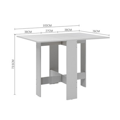 Modern Mobile Drop Leaf Folding Table Dining Table with Storage
