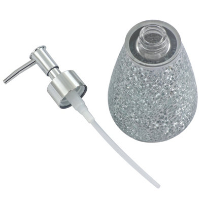 Mirrored soap dispenser discount