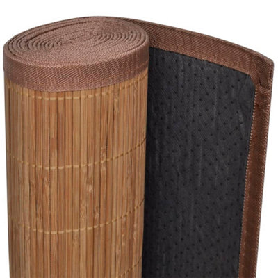 Modern Natural Rug Bamboo 100x160 cm Brown