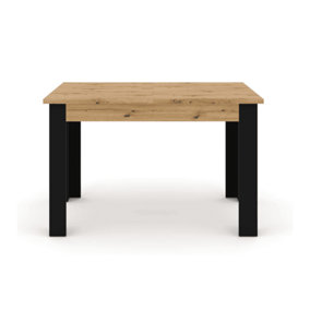 Modern Nuka Extending Dining Table in Oak Artisan W1200/1600mm x H760mm x D800mm