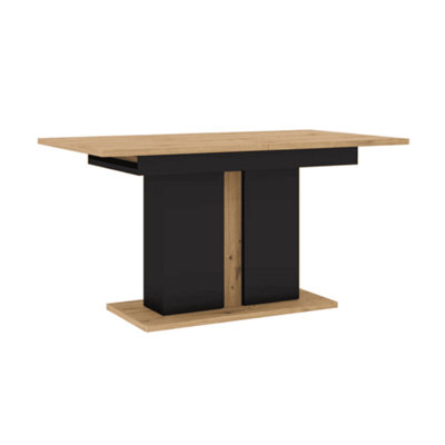 Modern Nuka Extending Dining Table in Oak Artisan W1400-2000mm x H760mm x D900mm