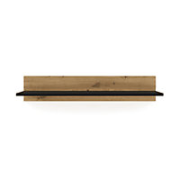 Modern Nuka Wall Shelf in Oak Artisan W1000mm x H190mm x D200mm