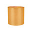 Modern Ochre Linen 6" Clip-On Candle Lamp Shade with Matching Cotton Inner