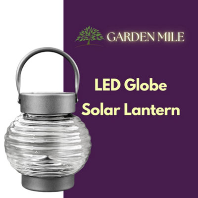 Modern Outdoor Globe Lantern Solar Powered LED Garden Ornaments - 4