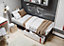 Modern Philosophy Bed with Storage and Mattress in Grey & White Left (H)660mm (W)940mm (D)2170mm - Innovative Gas Lift Design