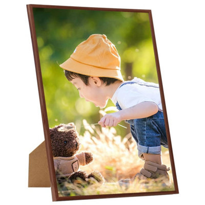 Modern Photo Frames Collage 3 pcs for Wall or Table Bronze 70x90cm MDF