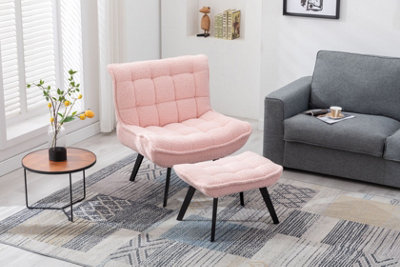 Grey and deals pink armchair