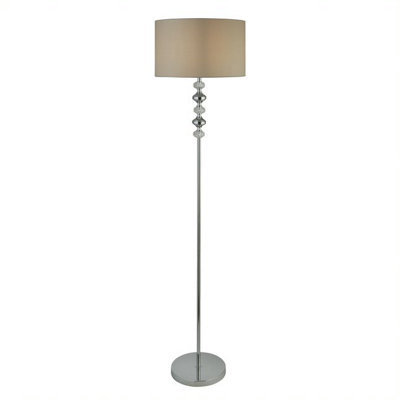 Chrome floor standing clearance lamp