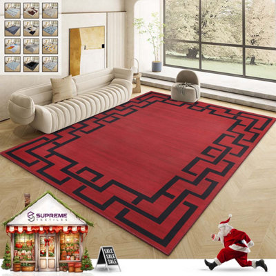Modern Printed Rug Living Room Rugs Non Slip Extra Large Soft ...