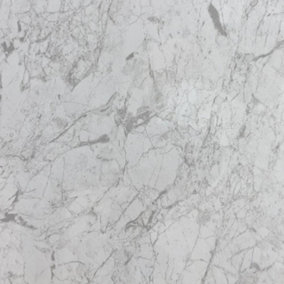Modern PVC Waterproof Shower Panel 1000x2400x10 mm -Gloss White Marble