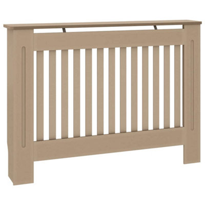 Modern Radiator Cover 112x19x81 cm MDF
