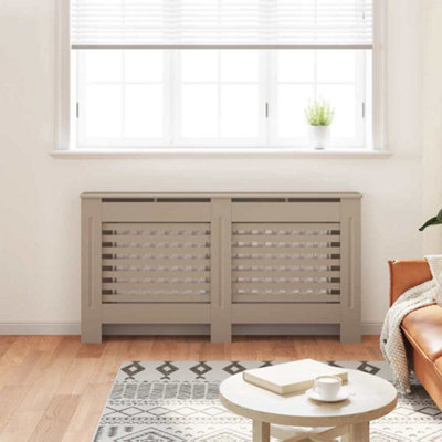 Modern Radiator Cover 152x19x81 cm MDF