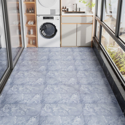 Modern Realistic Stone Texture Self Adhesive PVC Flooring, 28 Pieces ...