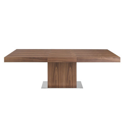 Modern Rectangular Walnut Extending Dining Table for Elegant Dining Rooms