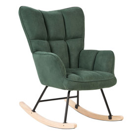 Modern Rocking Chair Green OULU