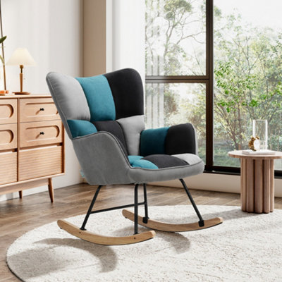 Modern upholstered rocking chair hotsell