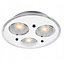 Modern Round LED Bathroom Flush Ceiling Light with Clear/Frosted Glass Plate