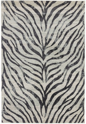 Modern Rug, Animal Bedroom Rug, Stain-Resistant Rug for DiningRoom, Easy to Clean Rug, Grey Abstract Rug-120cm X 170cm