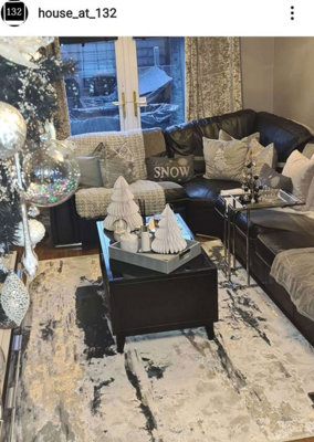 Modern Rug, Anti-Shed Abstract Rug for Bedroom, & Living Room, Abstract 8mm Thick Dining Room Rug-120cm X 170cm