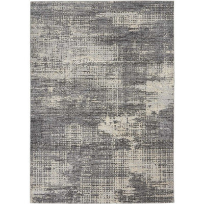 Modern Rug, Anti-Shed Abstract Rug for Bedroom, & Living Room, Modern Dining Room Rug, Grey Beige Rug-122cm X 183cm