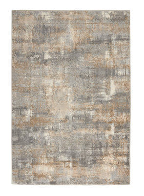 Modern Rug, Anti-Shed Abstract Rug for Bedroom, & Living Room, Stain-Resistant Rug, Grey Beige Rug-122cm X 183cm