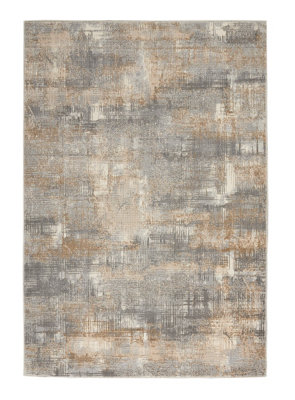 Modern Rug, Anti-Shed Abstract Rug for Bedroom, & Living Room, Stain-Resistant Rug, Grey Beige Rug-244cm X 305cm