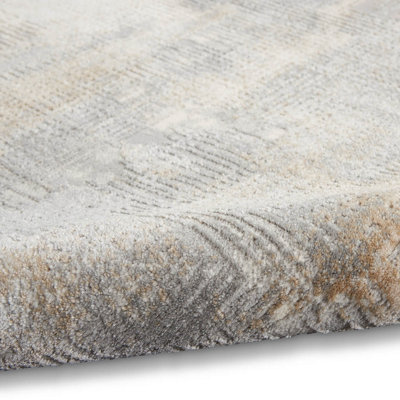 Modern Rug, Anti-Shed Abstract Rug for Bedroom, & Living Room, Stain-Resistant Rug, Grey Beige Rug-97cm X 152cm