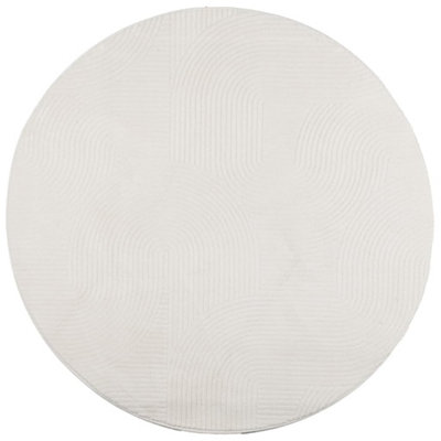 Modern Rug IZA Short Pile Scandinavian Look Cream size 200 cm