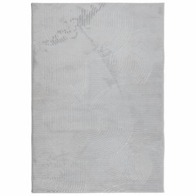 MODERN RUG IZA SHORT PILE SCANDINAVIAN LOOK GREY 140X200 CM