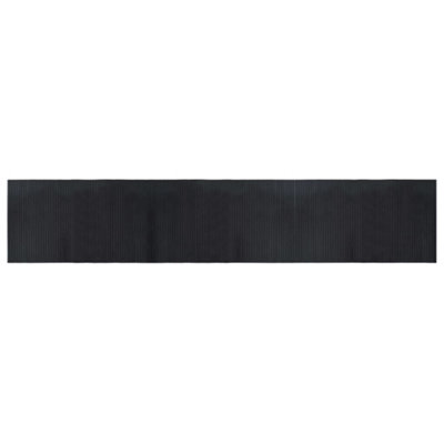 Modern Rug Rectangular Black 60x300 cm Bamboo