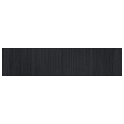 Modern Rug Rectangular Black70x300 cm Bamboo