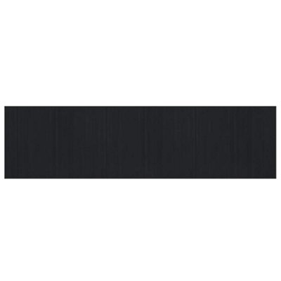 Modern Rug Rectangular Black80x300 cm Bamboo