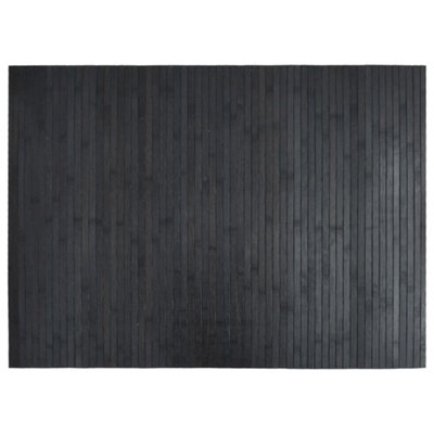 Modern Rug Rectangular Grey 70x100 cm Bamboo